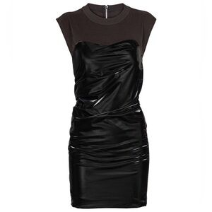 NWT RtA Isabella Vinyl Minidress XS